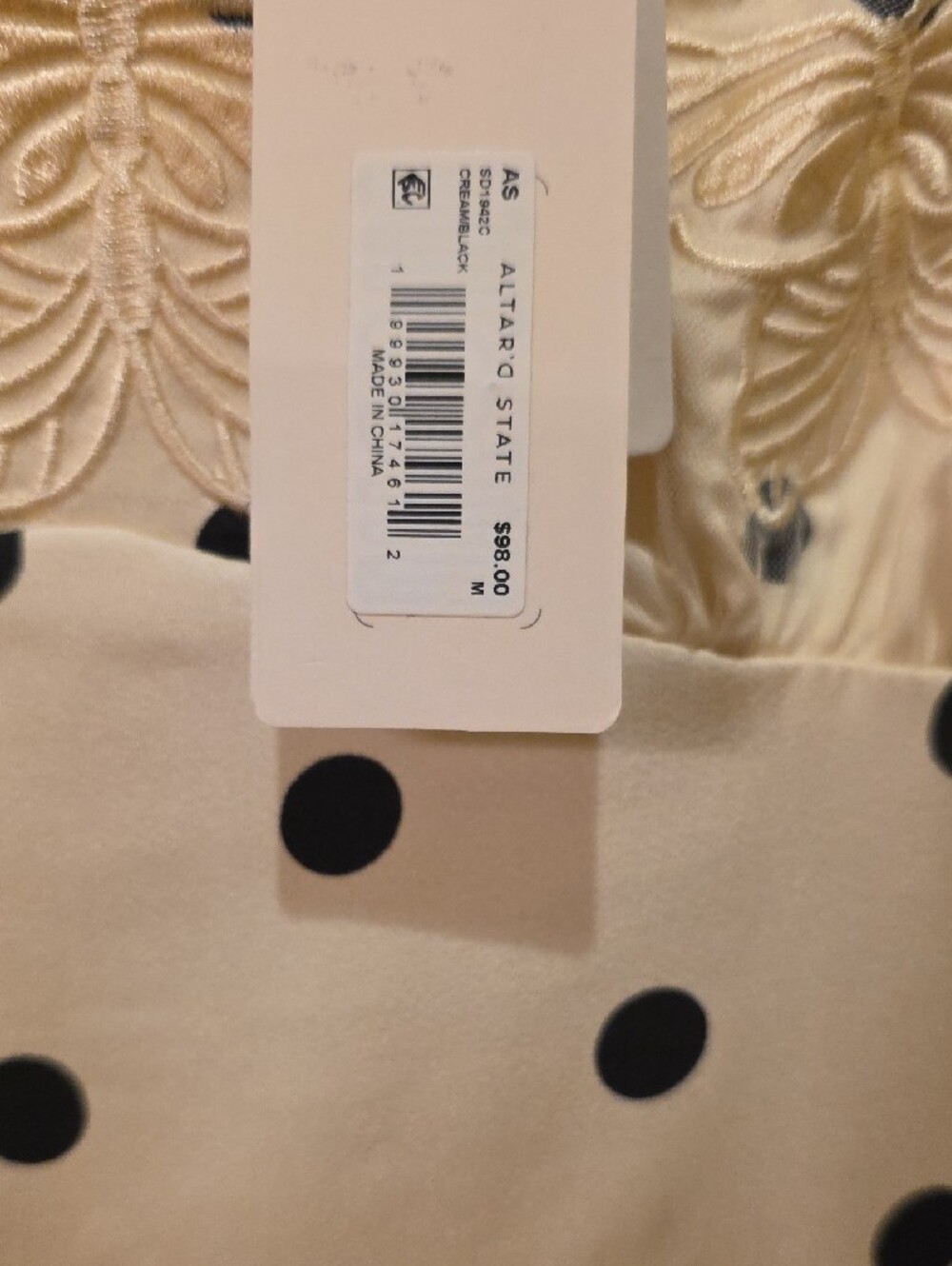 Altar'd State Polka Dot Midi Dress with Butterfly Detail - Picture 10 of 10